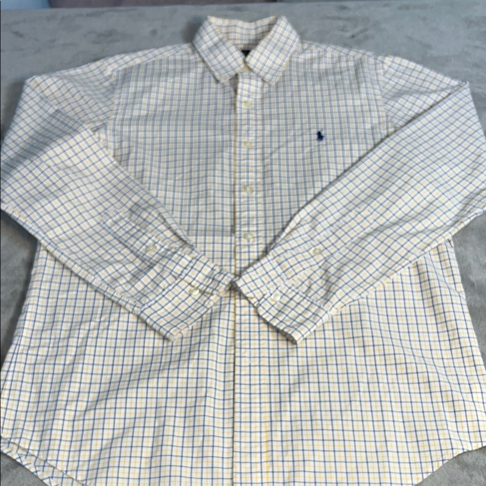 Ralph Lauren Medium Plaid Button Down Long Sleeve Shirt - Picture 11 of 12